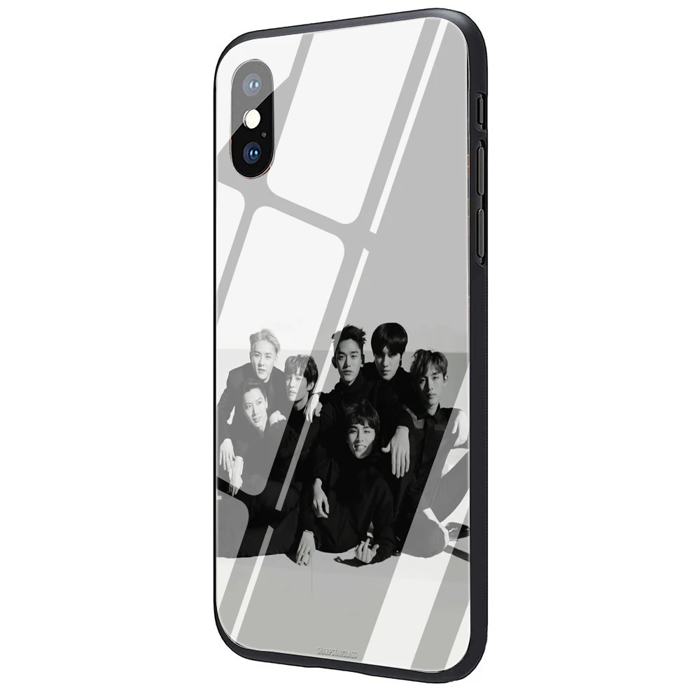 G8 Чехол WayV из закаленного стекла для телефона iPhone 5 5S 6 6S Plus 7 8 Plus X XS XR 11 Pro Max - Цвет: G8