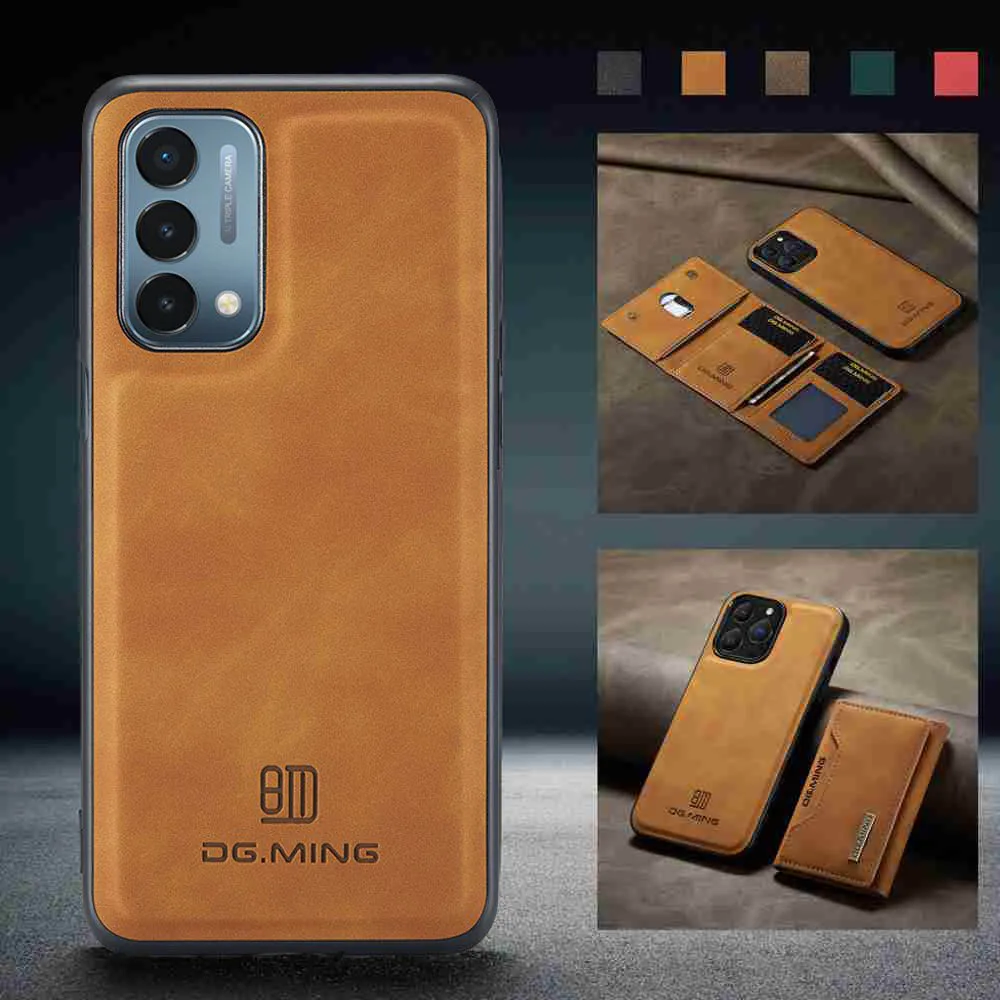 

Магнитный чехол для Oneplus Nord 2 N200, чехол, съемный кошелек, сумка, чехол для One Plus Nord2, чехол для телефона, Защитные Чехлы (M2)