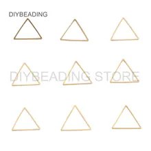 Best Offers 100 Pcs Brass Hollow Triangle Pendant Ear Wire for Earring Necklace Making 6/8/10/12/17/25/27/32mm Geometric Findings Supplies Best Offers 100 Pcs Brass Hollow Triangle Pendant Ear Wire for Earring Necklace Making 6/8/10/12/17/25/27/32mm Geometric Findings Supplies