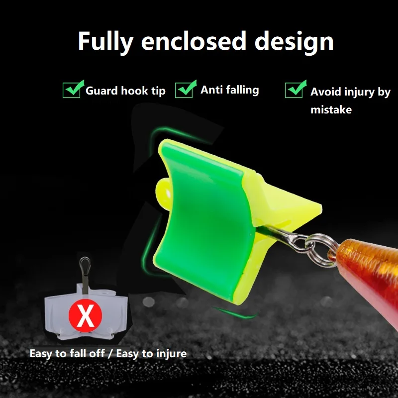 Легкие и прочные чехлы на крючки с новым рисунком 5 10 шт./лот тройные Крючки футляр