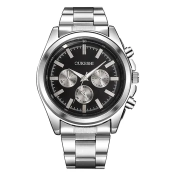 

OUKESHI Top Brand Luxury Stainless Steel Strap Men's Watches Boutique Business Fashion Waterproof Sport Quartz Wrist Watches