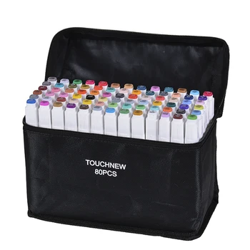 

Alcohol Based Art Markers With Bag 40/60/80/160 Colors Oily Soft Double-Headed Marker Pen Professional
