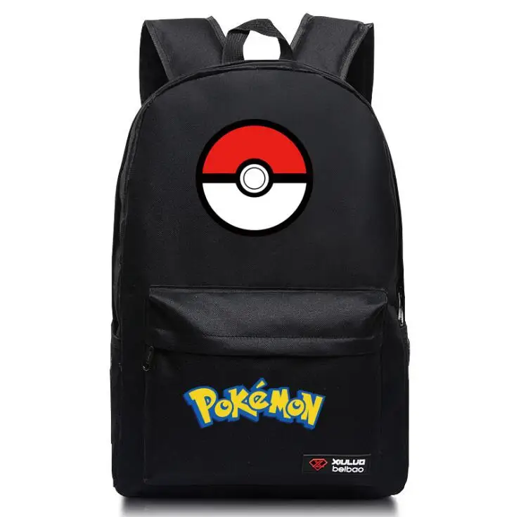 Pokemon Gengar, Светящийся рюкзак, школьные сумки для подростков, девочек, мальчиков, рюкзак для ноутбука, повседневный рюкзак для путешествий, Evee, детские сумки для книг - Цвет: picture color