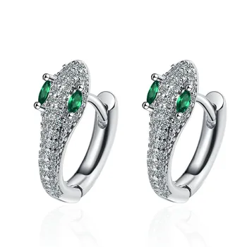 Diamond Snake Earrings