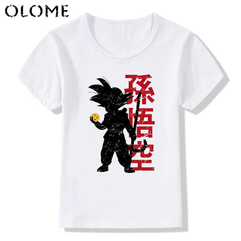 Dragon Ball футболка Дети Супер Саян Сын Goku vegeta аниме Харадзюку футболка брендовая одежда футболка для мальчиков и девочек, футболка с днем рождения, Топ - Цвет: lz885