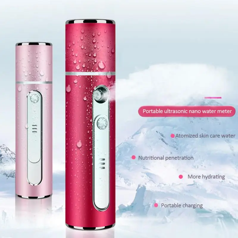 Portable Nano Mist Sprayer Face Body Nebulizer Steamer Moisturizing Skin Care Mini Face Spray Beauty Instruments Device USB