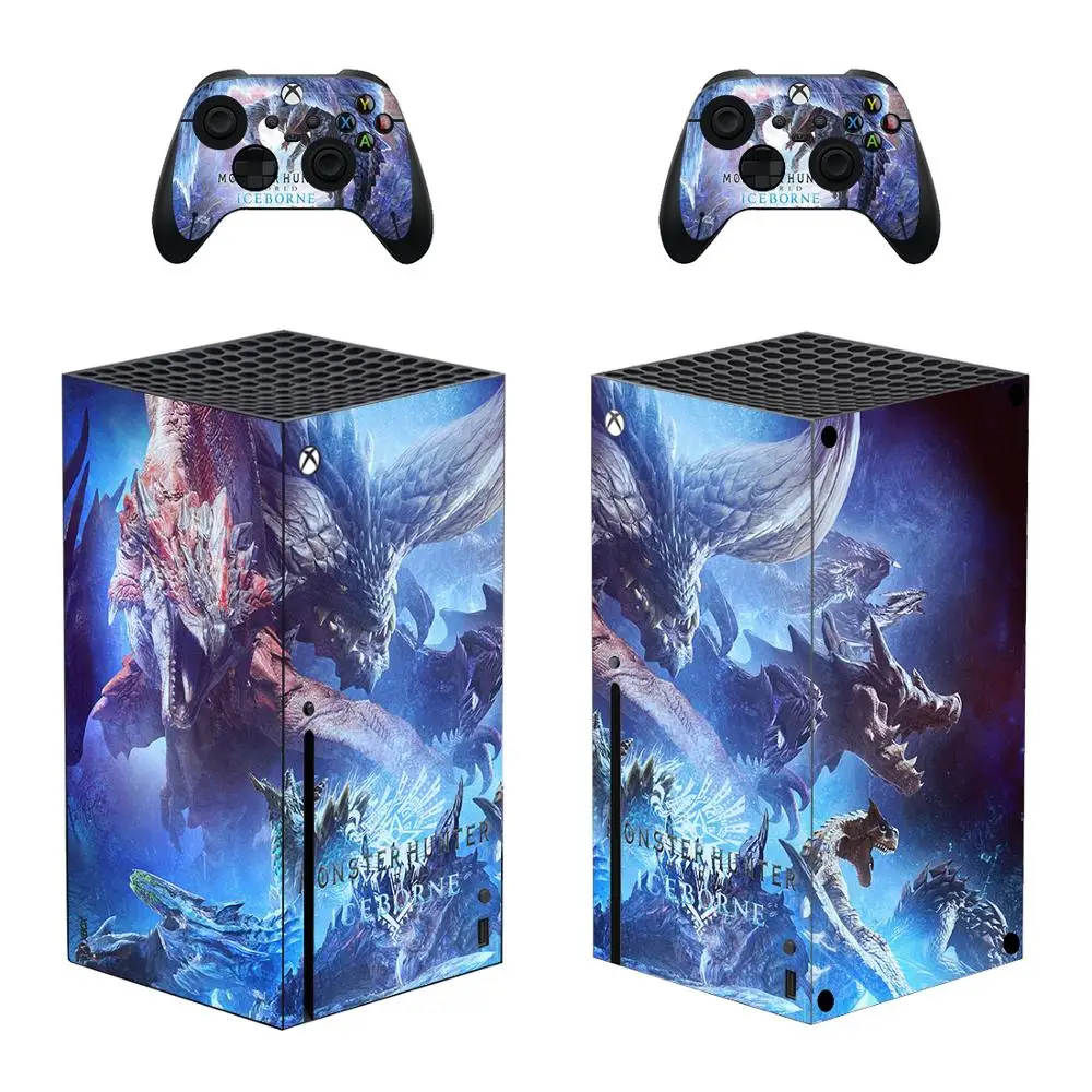 Monster Hunter World Skin Sticker Decalcomania Cover Per Xbox Series X Console E 2 Controller Xbox Series X Skin Sticker Vinyl