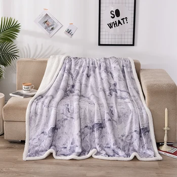 

SUCSES 3D Marble Flannel Throw Blanket Bohemian Mandala Warm Blanket for Kids Girl Sherpa Fleece Boho Plush Blankets and Throws