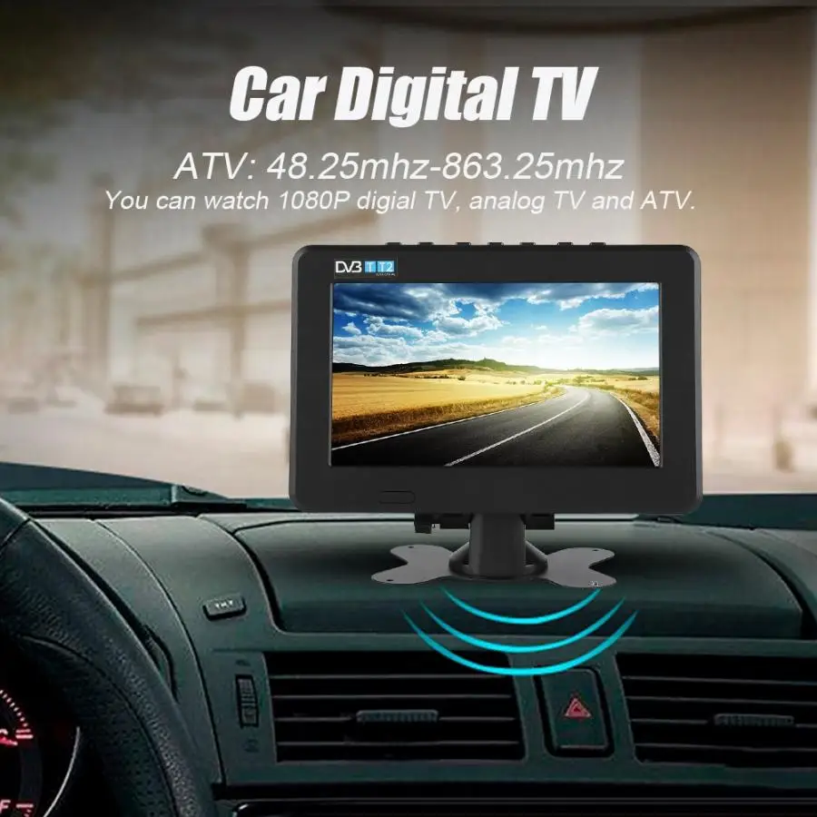 

LEADSTAR TV HD 1080P portatil digital lcd tv DVB- High Sensitivity 7inch Car Digital Stereo Surrounding Car Television led tv