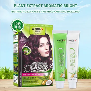 

Plant Hair Dye (120ml*2) Color Quickly Hair Color Wax Hair Dyeing Lotion DIY Hair Styling Long Lasting W1