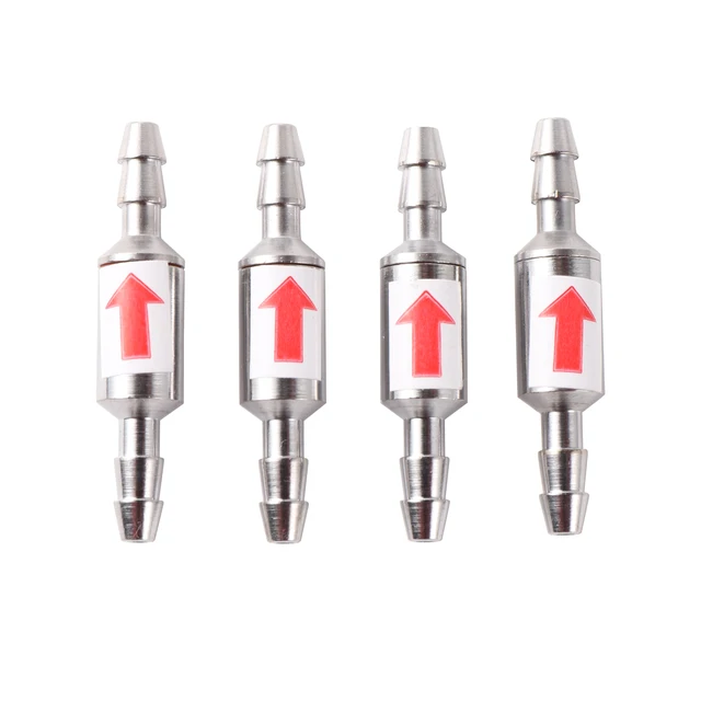 Rozsdamentes Acél 4 Mm-Es Nem Visszatérő Szelep Kerti Öntözési Vízellátás Ellenőrző Haltartály Co2 Rendszer-Széntellenes Egyirányú - Image 3