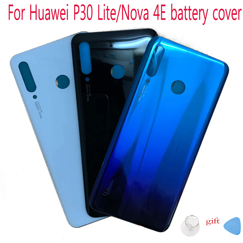 Стекло задняя Батарея крышка для huawei P30 Lite MAR-LX1M MAR-AL00 MAR-TL00 задняя дверь Корпус Замена для huawei Nova 4E