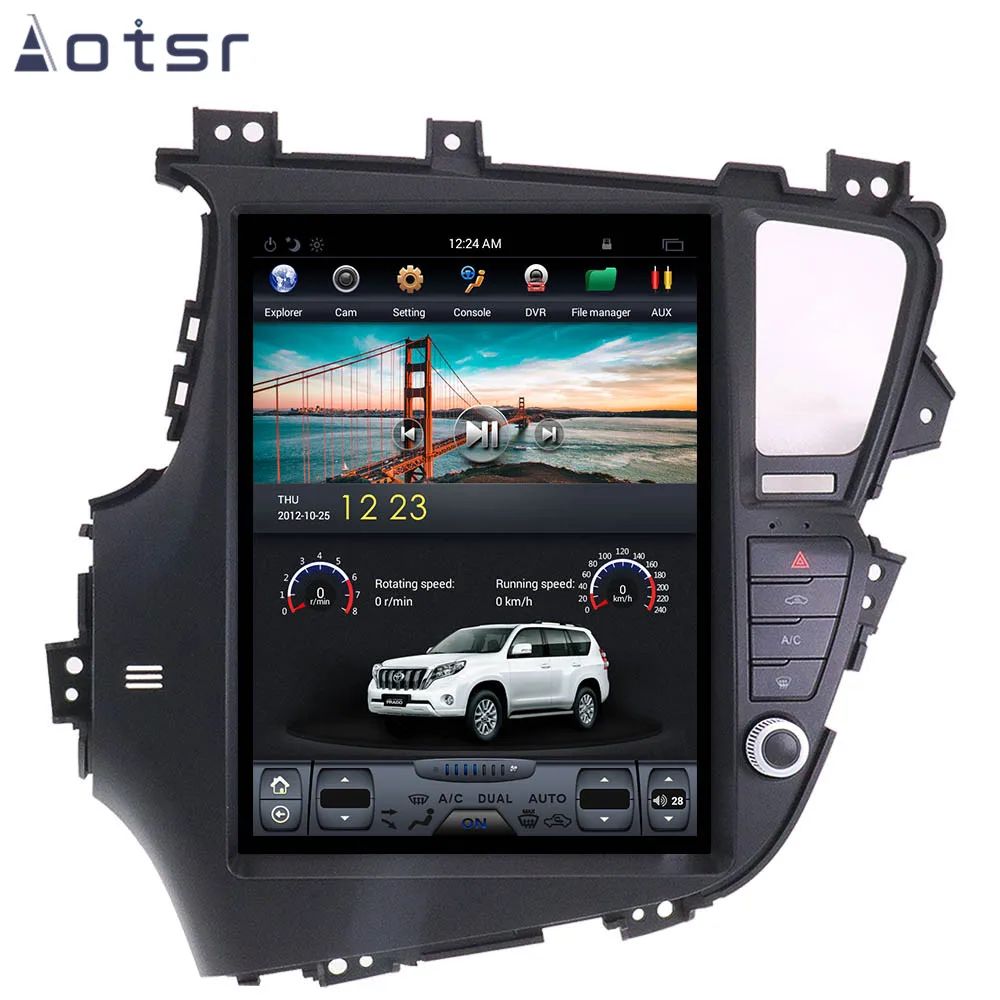 AOTSR 12,9 дюймов Android 8,1 Tesla стиль HD экран Автомобильный gps навигатор для KIA Optima/KIA K5 2010+ головное устройство мультимедийный плеер wifi