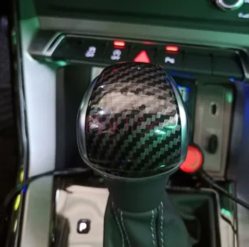 

Accessories For Audi Q3 2019 Carbon Fiber Color ABS Center Console Gear Shift Head Decoration Cover Trim Car Styling Interior