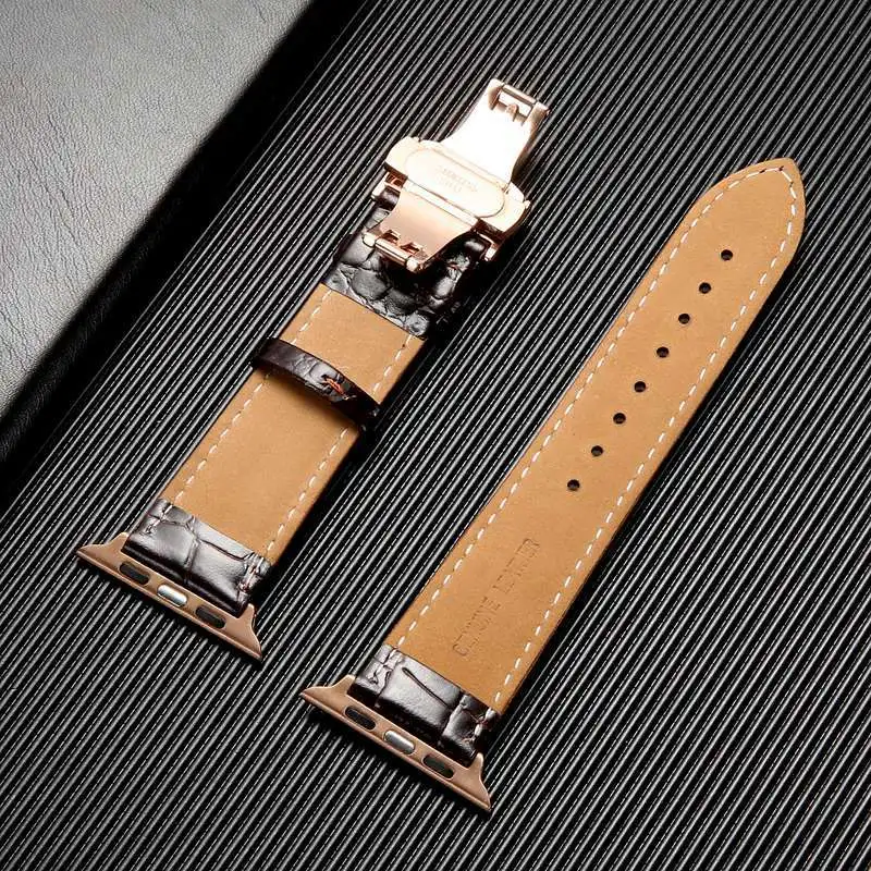 Дизайн, ремешок из натуральной кожи для Apple IWatch, 42 мм, 38 мм, 40 мм, 44 мм, ремешок для Apple Watch, серия 5, 4, 3, 2, 1