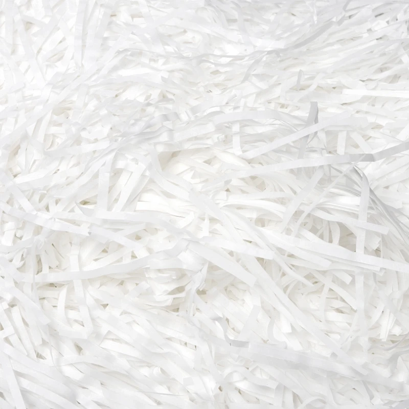 100g Luxury White Shredded Tissue Hamper Paper Gifts Box Candy Packaging Promotion