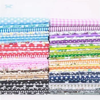 

56pcs/lot No Repeat Design Printed Floral Cotton Fabric For Patchwork Sewing Tissue To Patchwork Quilting Squares Bundles