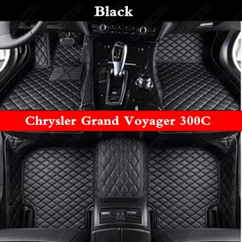 

All Weather Car Floor Mats for Chrysler Grand Voyager 300C Customized Luxury Leather Cars Foot Mat Auto Carpet Cover Rugs Pads