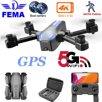 

FEMA S176 Drone 4K GPS Professional with Dual Camera Hd 5G Wifi FPV RC Quadrocopter Long Distance Foldable Mini Quadcopter Dron