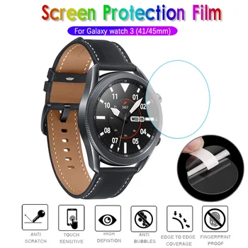 

9H HD Clear Watch Screen Protector Protective Films For Samsung Galaxy Watch 3 41MM 45MM Explosion-proof Scratch Proof Anti-Fing