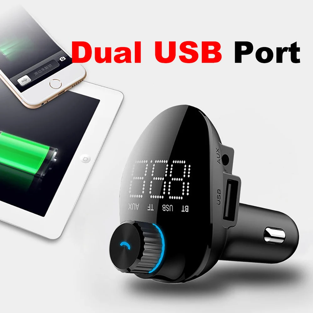 VR robot 2019 Nuovo FM Transimtter Modulatore Bluetooth Kit Vivavoce Per Auto Aux Car Audio Lettore