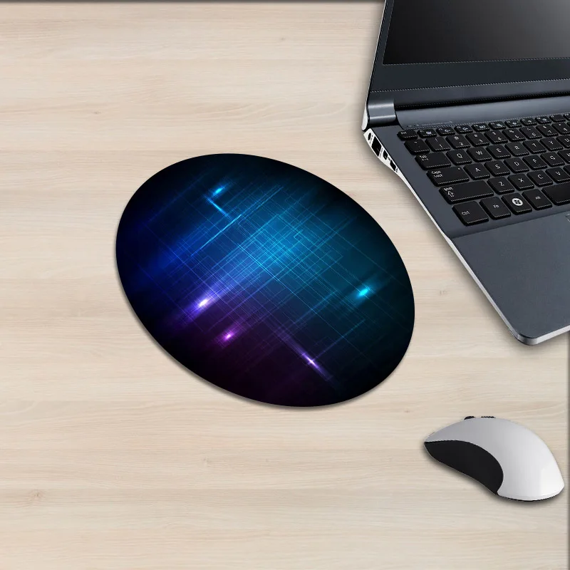 XGZ 3D Rendering Round Mouse Pad Technology Modern Image Line Animal Dragon Pattern Stun Radiance High Texture Desk Mat Rubber