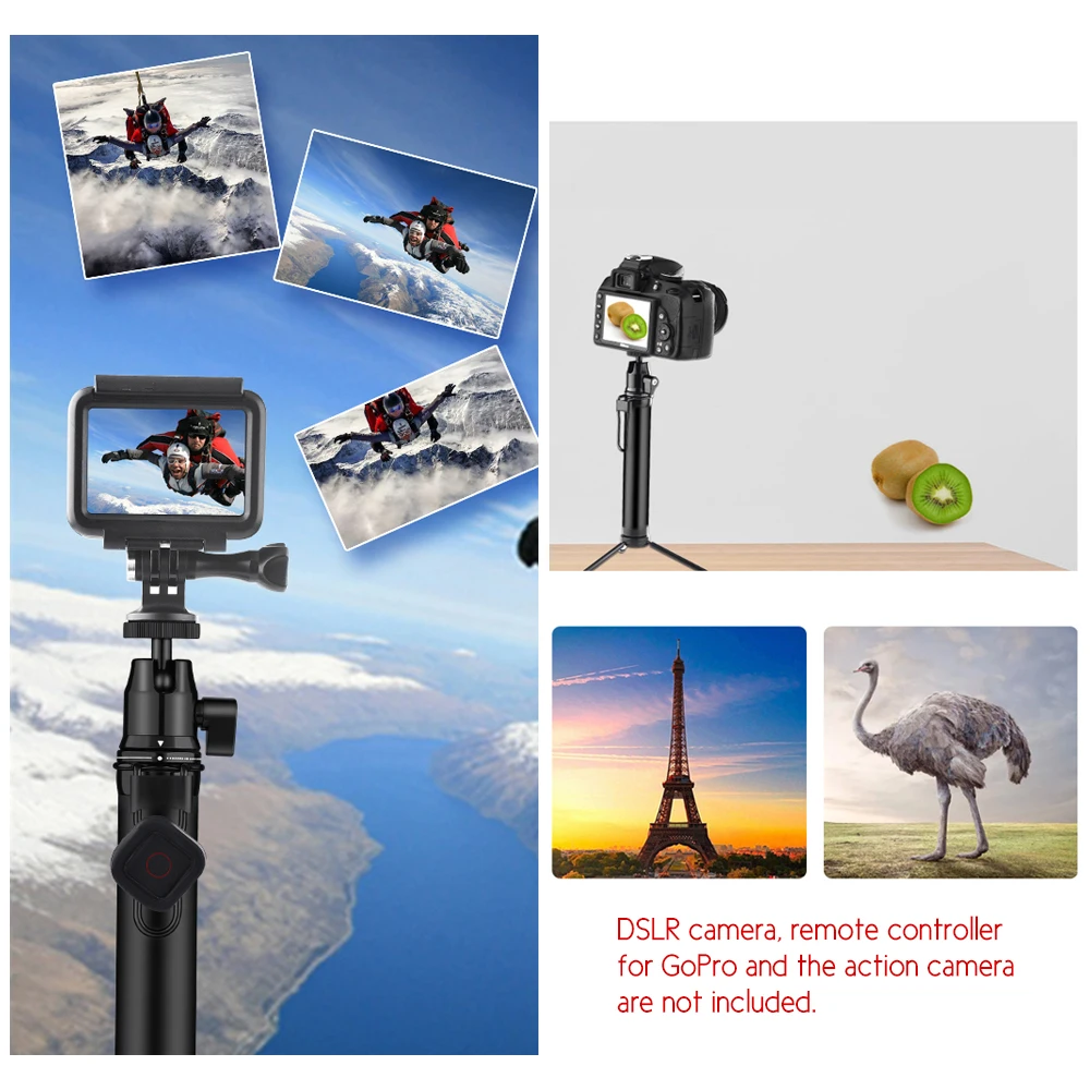 LANBEIKA Bluetooth селфи палка складной штатив дистанционный монопод для IOS iPhone X 8 7 Plus Gopro Hero 6 5 4 3 SJCAM SJ4000 SJ5000