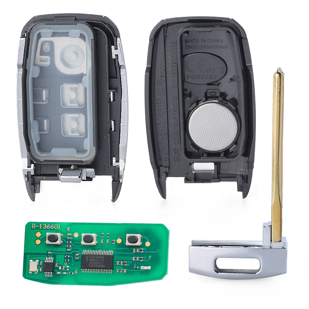 KEYECU KEYLESS GO SMART REMOTE CAR KEY FOB FSK 433MHZ ID47 FOR KIA SORENTO 2015 2016 2017 P/N: 95440-C5100 FCCID: FOB-4F06