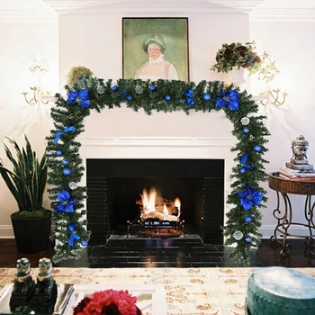 

Christmas Wreathes Decorations For Home Big Garlands LED Light Christmas Wreath Door Decoration DIY Decor