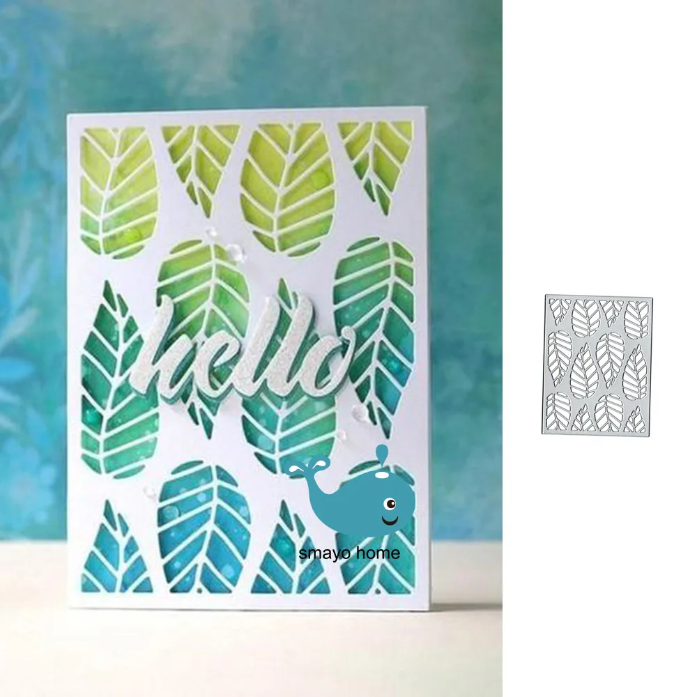 

Leaf frame background Cutting Dies Frame for DIY Scrapbooking Card Album Embossing Crafts Die Cut New