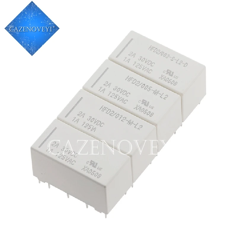 

1pcs/lot Relay HFD2-012-S-L2-D HFD2/012-S-L2-D HFD2-012-M-L2 HFD2/012-M-L2 Double coil magnetic latching relay 1A 10 pin 125VAC