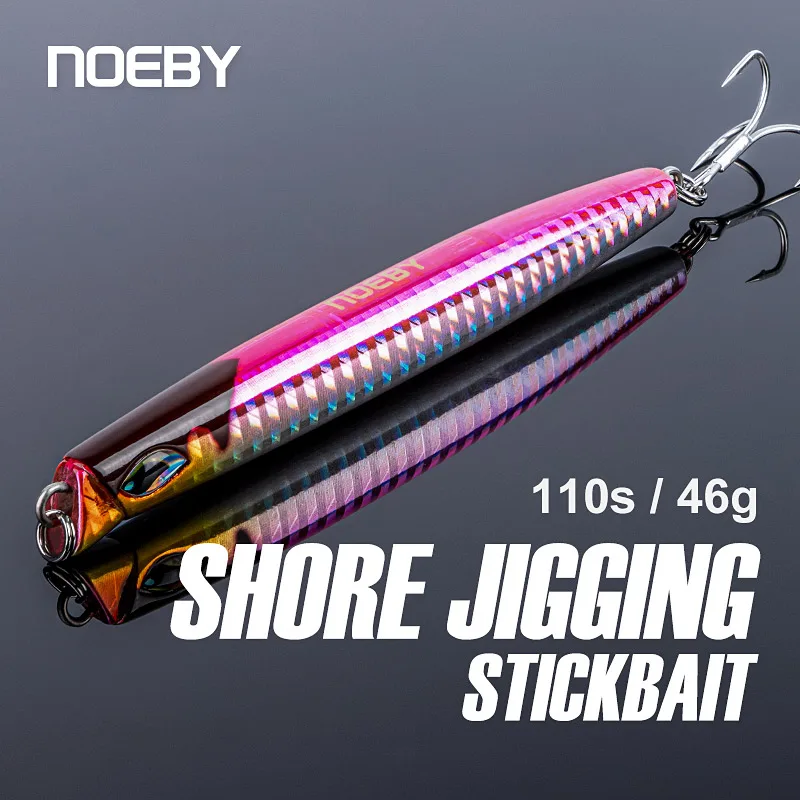 Noeby Matita Affondante 110Mm 46G Shore Jigging Esche Da Pesca Esche Artificiali Dure Stickbait Jig Sea Slow Jigging Esche Da Pesca