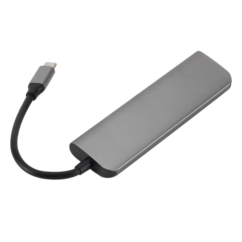 5 в 1 3 USB 3,0 type-C концентратор+ 4K видео Hdmi+ Pd питание от VGA адаптер Thunderbolt 3 PD конвертер Fr Macbook