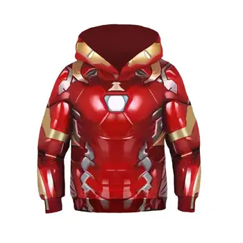 

Avengers: Endgame Iron Man Hoodies Sweatshirts Cosplay costume Halloween kids Boy Halloween Superhero Tony Stark Hooded jacket