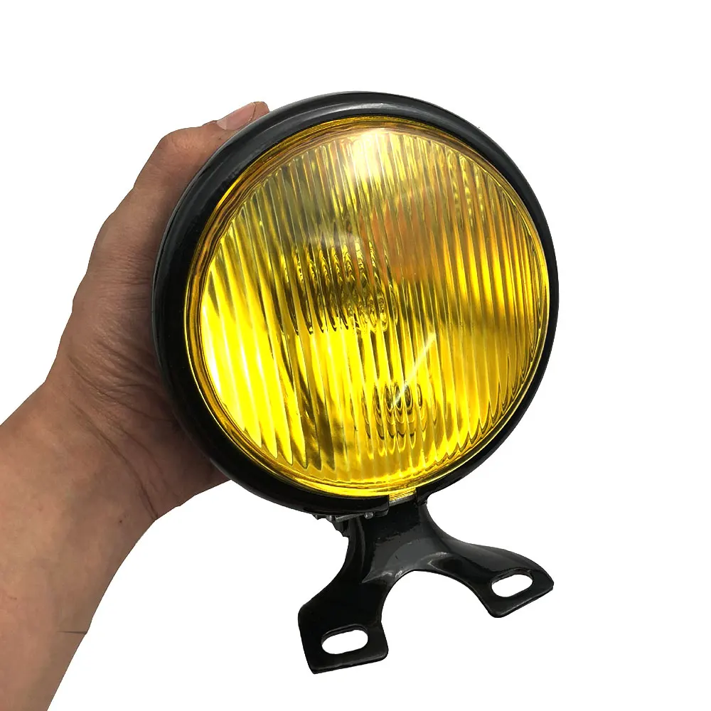 

Universal Motorcycle Headlight Round 5 Inch 35W 12V with Holder Halogen Bulbs for Suzuki Retro Metal wholesale