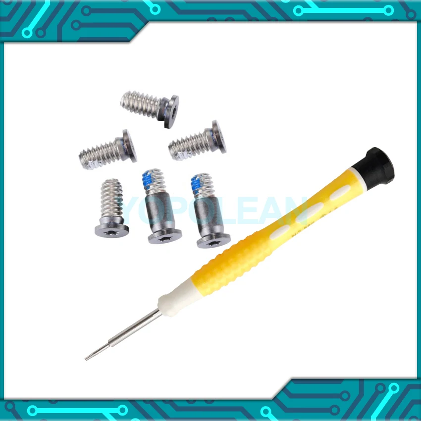 Новинка винты в сером нижнем корпусе с отверткой для Macbook Pro Retina 15 дюймов A1707 конец