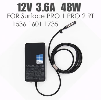 

12V 3.6A 45W Charger for Microsoft Surface Pro 1 pro 2 RT Windows 8 power adapter 1601 1536 charger fast charge with 5V 1A