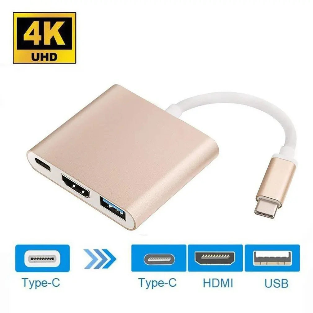 Для переключателя тип-c на Hdmi+ Usb3.0+ Pd конвертер тип-c на Hdmi три-в-одном многофункциональный конвертер