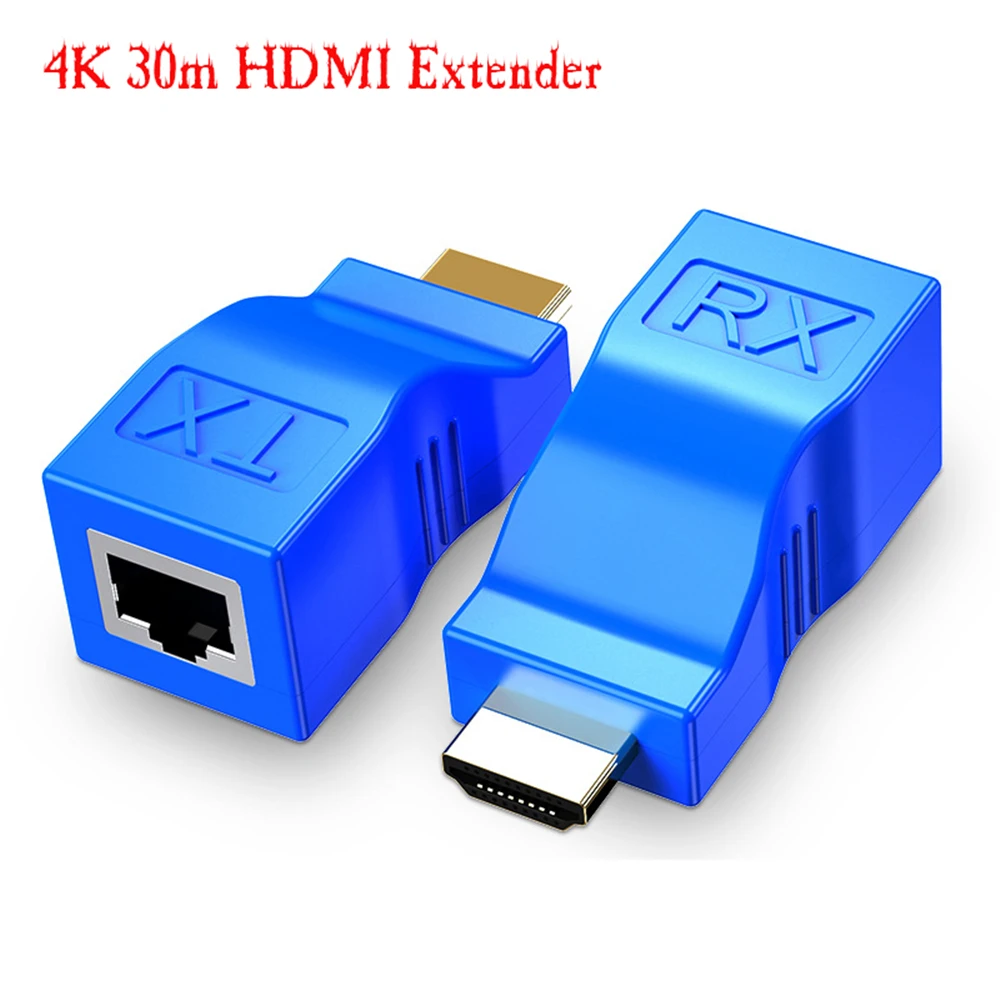 1080P Up to 30m HDMI-compatible to RJ45 Extension LAN Network Cable HDMI Extender