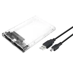 Boîtier Hd externe Transparent pour disque dur Mobile, 2.5 pouces, 3.0, pour ordinateur portable, Usb 2.5, 6gbps 