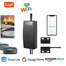 Wifi otwieracz do drzwi garażowych inteligentny kontroler drzwi bramy kompatybilny z Alexa Google Home inteligentne życie Tuya Smart Ios Android App tanie tanio CN (pochodzenie) UE Wtyczka EU US UK AU