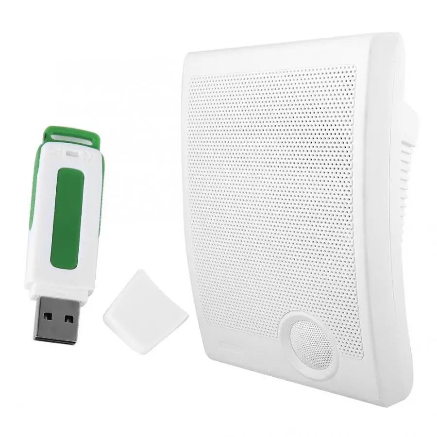 Дверной звонок USB MP3 дверной звонок ABS пластик Колокольчик музыка посещаемость настенный передний дверной звонок Водонепроницаемый без батареи