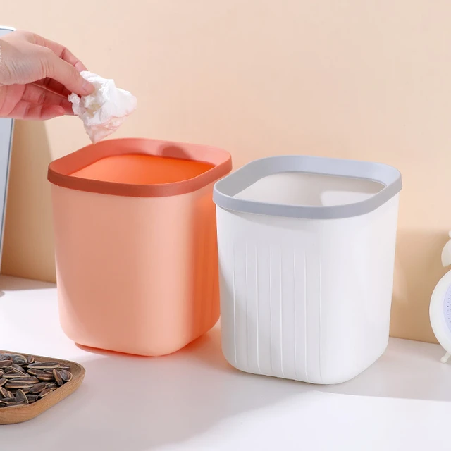 1PCS Mini Mülleimer Abfall Bins Desktop Müll Korb Hause Tisch Kunststoff  Mülleimer Büro Liefert Mülleimer Kleinigkeiten Barrel box - AliExpress