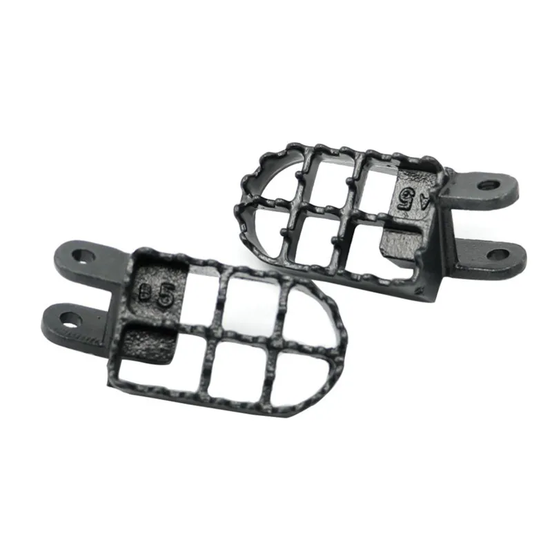 MX гонки Сталь подножки опоры для ног подножки колодки для Kawasaki KLX300R 1997-2007/KLX650 1993-1995/XR650R 2000-2007 - Цвет: Черный