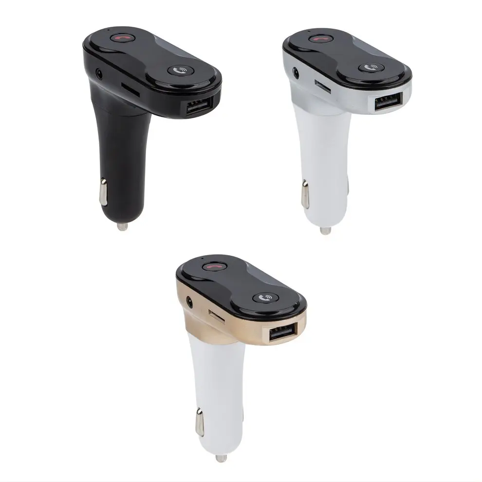 Портативный автомобильный громкой связи Мини авто TF карта FM USB зарядное устройство MP3-плеер прикуриватель 87,5~ 108 МГц JDG008