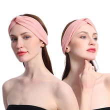 Тканевая крестообразная эластичная повязка для йоги твист Стрейчевые заколки повязка на голову для йоги спортивная повязка для йоги