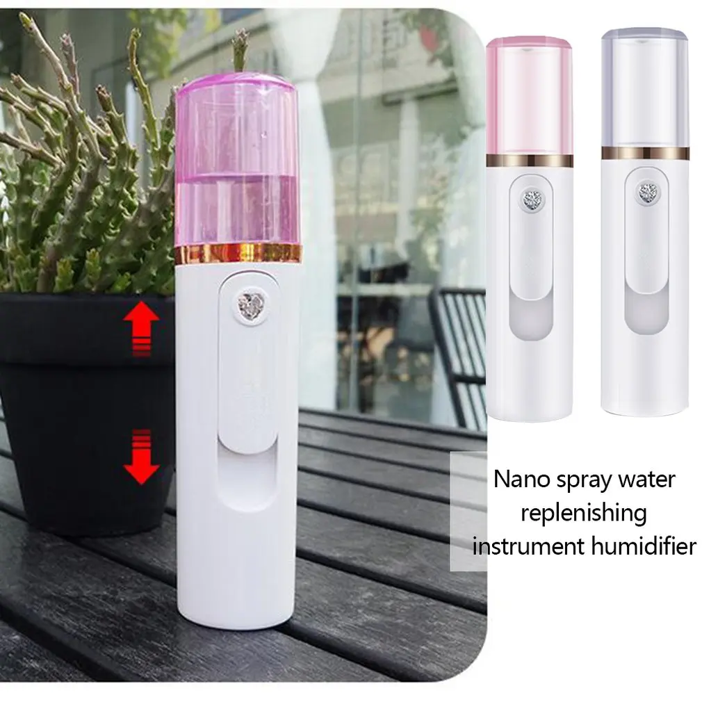 Mini Female Portable Beauty Apparatus Nano Humidifier Charging Mini Steamed Face Humidifier Portable Size 4