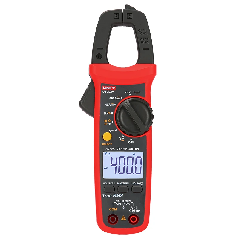 UT203 plus UNI-T UT201+/UT202+/UT202A+ UT203+/UT204+ 400-600A цифровой клещи; Автоматический диапазон true RMS клещи мультиметр - Цвет: UT203 plus