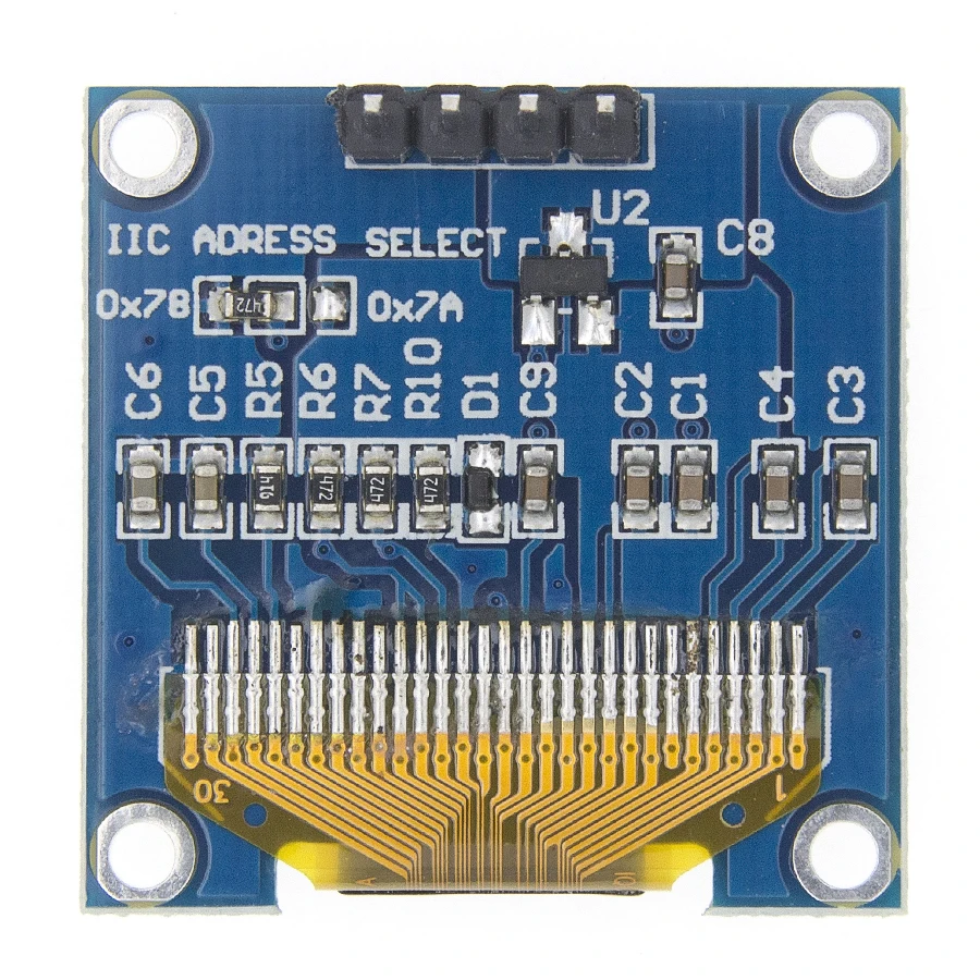 10 шт. 4pin 0,9" белый/синий/желтый/синий/0,96 дюймов O светодиодный 128X64 O светодиодный ЖК-дисплей светодиодный Дисплей модуль для 0,96" IIC I2C общаться