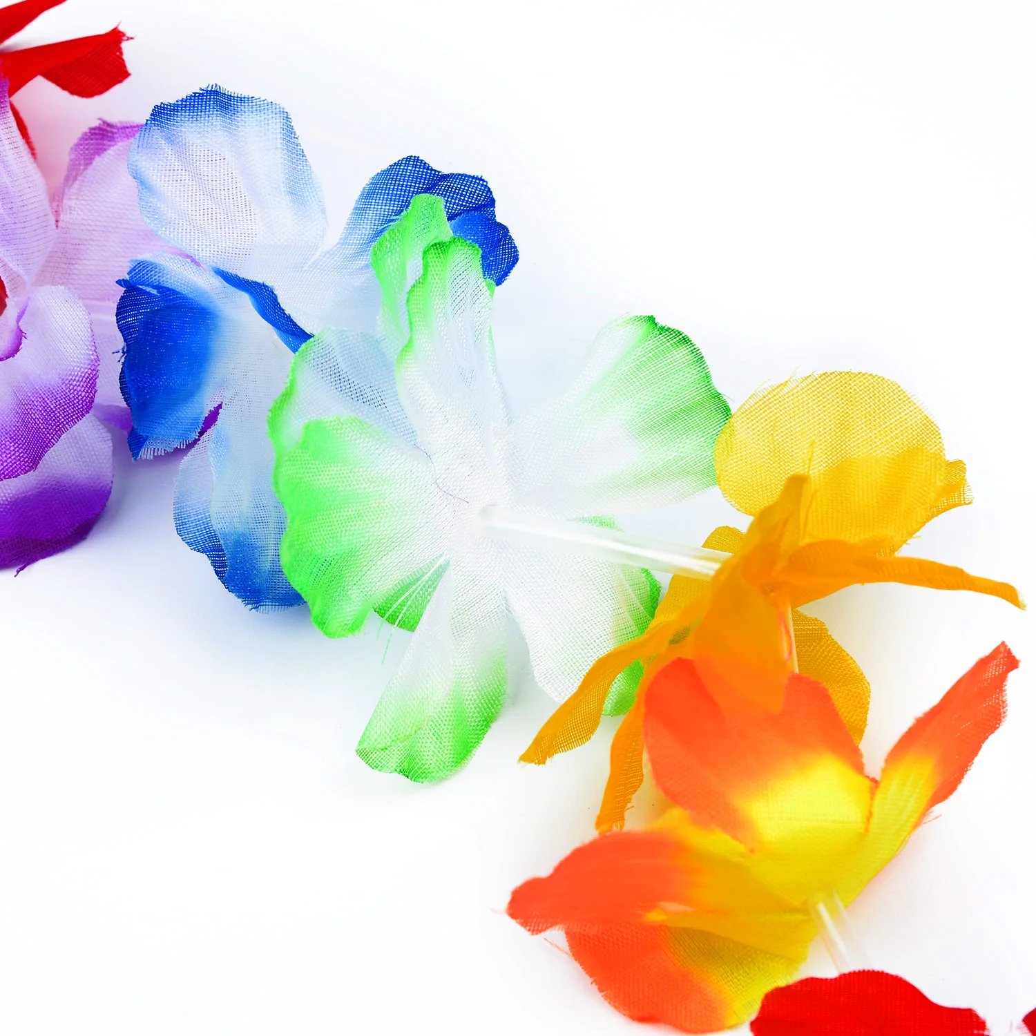 10PCS Hawaiian Lei Hula Aloha Hawaii Hen Stag Flower Garland Party Lot